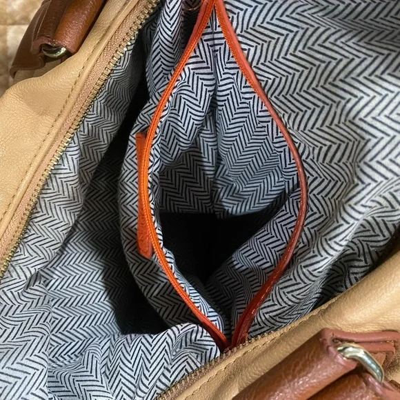 ✨EUC✨STEVE MADDEN faux leather bag with lots of pockets! Removable strap too🧡🤎 - Picture 8 of 14